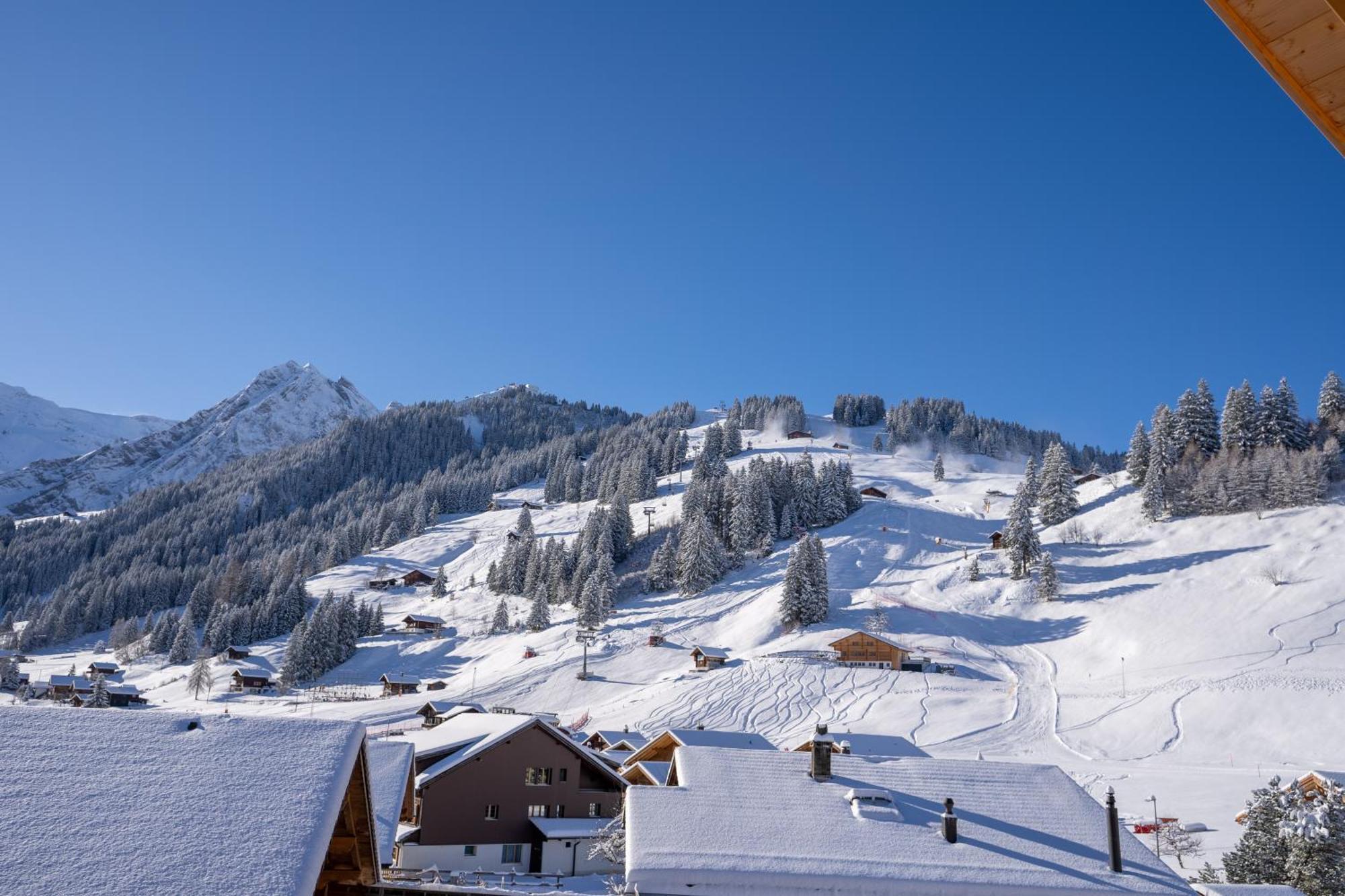 Chuenislodge2- Zwei Balkone, Gemuetlicher Kamin, Top Aussicht 阿德尔博登 外观 照片
